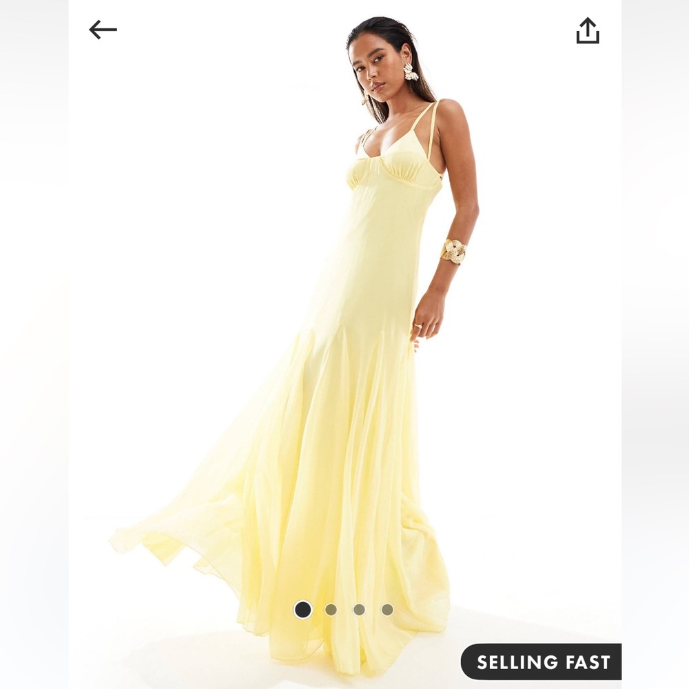 Yellow ASOS dress
